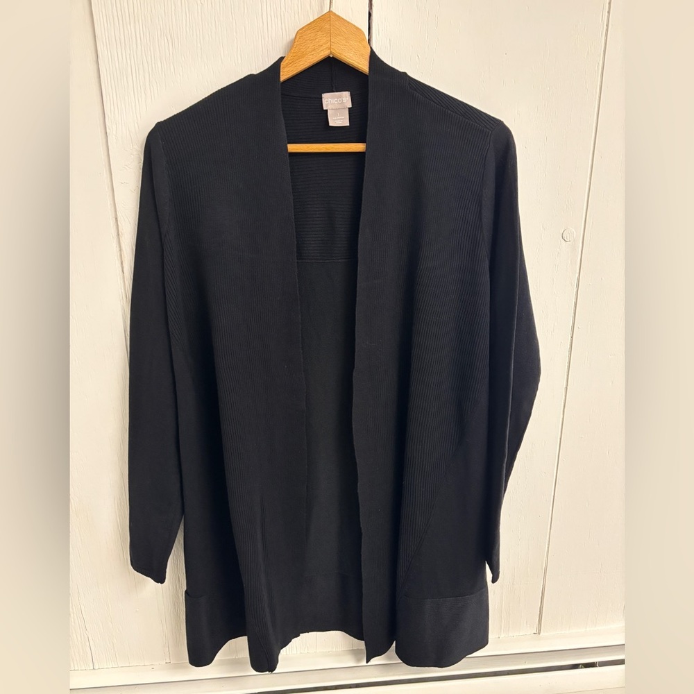 Chico’s Drapey Front Sweater Cardigan